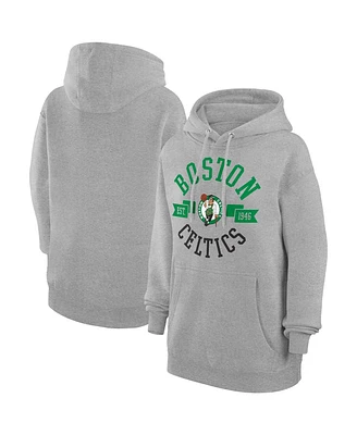 G-iii 4Her by Carl Banks Women's Heather Gray Boston Celtics City Pullover Hoodie