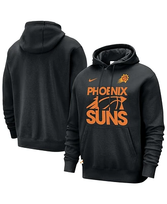 Nike Men's Black Phoenix Suns Courtside Club Pullover Hoodie