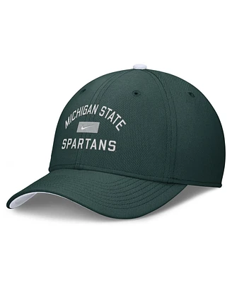 Nike Men's Green Michigan State Spartans Primetime Rise Swoosh Flex Hat