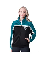 G-iii 4Her by Carl Banks Women's Black Jacksonville Jaguars Post Game Full-Zip Track Jacket