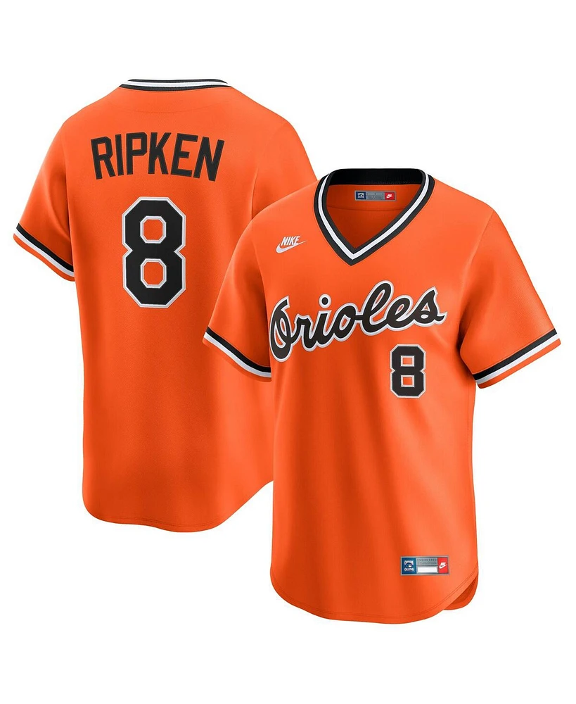 Nike Men's Cal Ripken Sr. Orange Baltimore Orioles Throwback Cooperstown Collection Limited Jersey