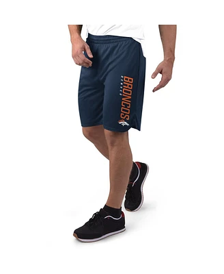 Msx by Michael Strahan Men's Navy Denver Broncos Mesh Shorts