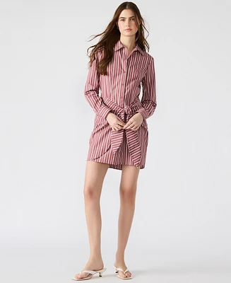 Steve Madden Women's Cotton Button-Front Shirtdress