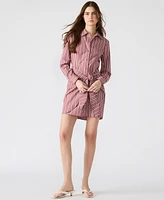 Steve Madden Women's Cotton Button-Front Shirtdress