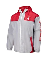 Columbia Men's Gray Alabama Crimson Tide Flash Challenger Ii Omni-Shade Full-Zip Windbreaker Jacket