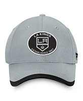 Fanatics Men's Silver Los Angeles Kings Fundament Adjustable Hat