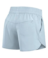 Fanatics Women's Light Blue Chicago Cubs Studio Woven Vibe Shorts