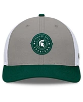 Top of the World Men's Gray/Green Michigan State Spartans Rob Trucker Adjustable Hat