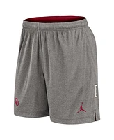 Jordan Men's Crimson/Heather Gray Oklahoma Sooners Player Shorts