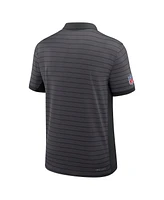 Nike Men's Gray Dallas Cowboys Sideline Victory Stripe Performance Polo Shirt