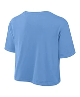 Jordan Women's Carolina Blue North Tar Heels Athletic Prep Arch Cropped Performance T-Shirt