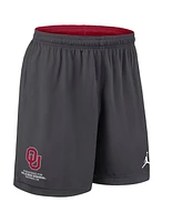 Jordan Men's Crimson/Charcoal Oklahoma Sooners 2025 Sideline Reversible Performance Shorts