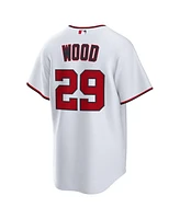 Nike Men's James Wood White Washington Nationals Home Replica 2.0 Player Jersey