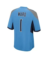 Nike Men's Cameron Ward Light Blue Tennessee Titans 2025 Nfl Draft First Round Pick Game Jersey