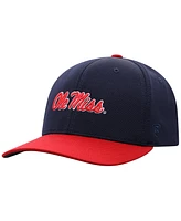 Top of the World Men's Navy/Red Ole Miss Rebels Reflex Two-Tone Flex Hat