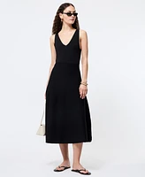 French Connection Women's V-Neck Fit & Flare Midi Dress