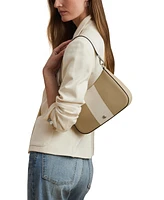 Lauren Ralph Lauren Two-Tone Leather Small Danni Shoulder Bag