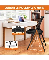 4-Pack Padded Folding Chair Set with Cushioned Seat & Backrest for Home, Office, Dining, or Events