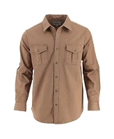 Thorogood Big & Tall Heavyweight Utility Stretch Long Sleeve Button Up Overshirt