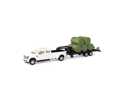 Ertl 1/32 Ford F-350 Dually Pickup Truck with Trailer and Bales