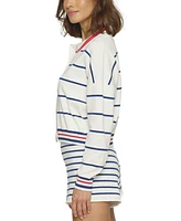 Central Park West Women's Nautical Stripe Polo