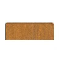 Wall Planters 2 pcs Rusty Corten Steel 20.9"x3.9"x6.7"