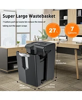 Bonsaii Heavy Duty Paper Shredder, 20 Sheet 40 Mins Large Office Crosscut Shredder for Commercial Use, Anti-Jam System & P-4 High Security Supports Cd