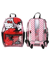 Hello Kitty Strawberries 16” Hooded Backpack