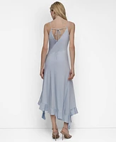 Dkny Women's Ruffled-Hem Midi Slip Dress