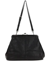 Patricia Nash Serafina Large Leather Kisslock Bag