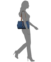 Patricia Nash Mouliana Small Denim Drawstring Satchel