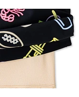 Chubbies Men's 5.5" Black New Orleans Saints The Neon Lined Classic Swim Trunks
