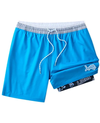 Chubbies Men's 5.5" Blue Detroit Lions Lined Classic Swim Trunks