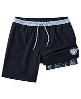Chubbies Men's 5.5" Black Las Vegas Raiders Lined Classic Swim Trunks
