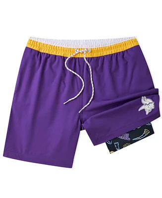 Chubbies Men's 5.5" Purple Minnesota Vikings Lined Classic Swim Trunks