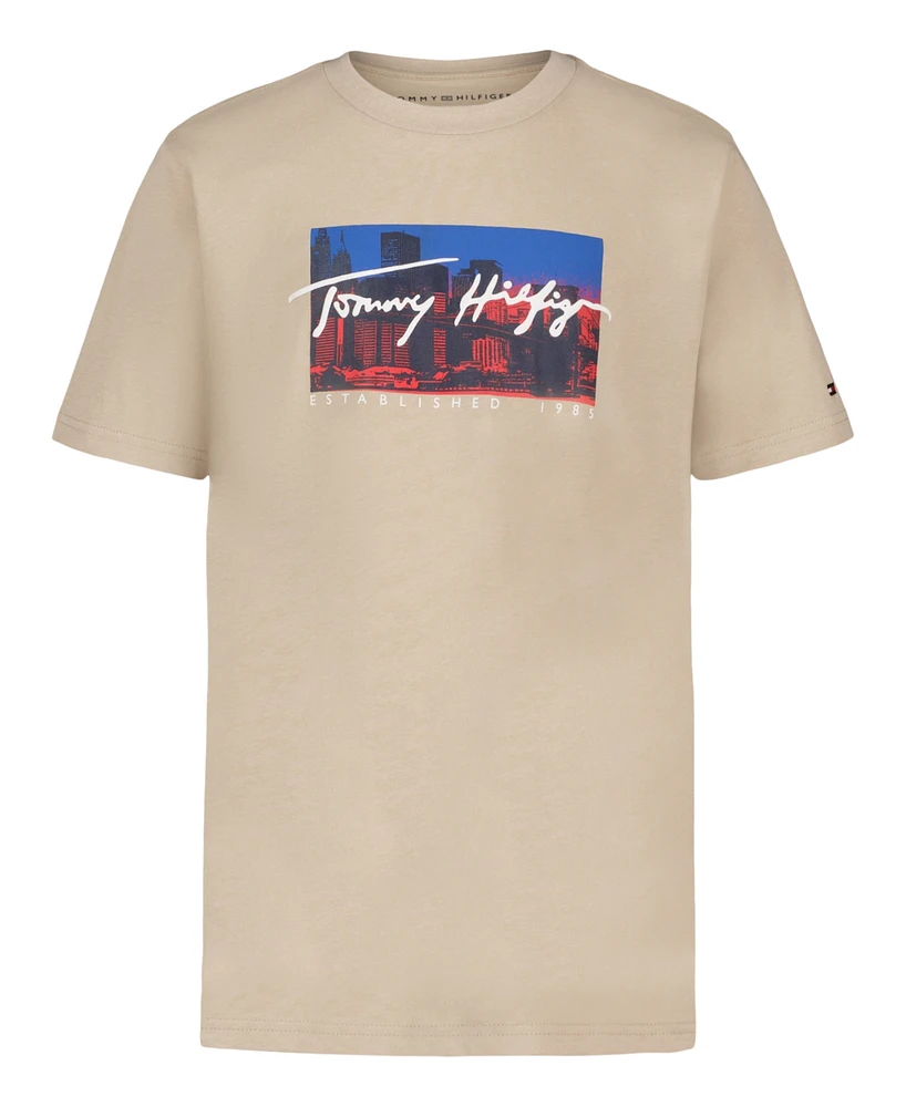 Tommy Hilfiger Big Boys Skyline Short Sleeve T-Shirt