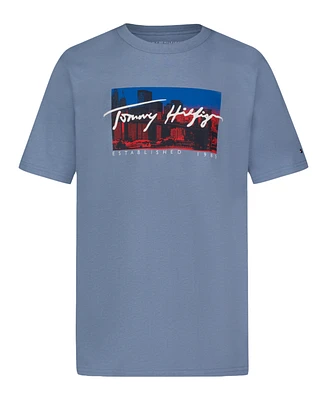 Tommy Hilfiger Big Boys Skyline Short Sleeve T-Shirt