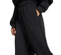 adidas Women's Soft Lux Loose Mid-Rise Pull-On Pants