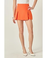 endless rose Women's Wide Single Pleat Skort