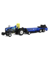 1/64 New Holland "Midnight Blue" Pulling Tractor with Pulling Sled