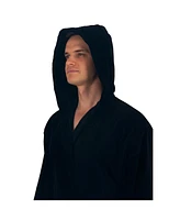Alpine Swiss Men's Dane Hooded Bathrobe Cotton Terry Cloth Luxury Hotel Spa Robe