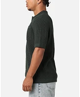 Xxiii Men's Zyair Knit Rib Button Up Shirt