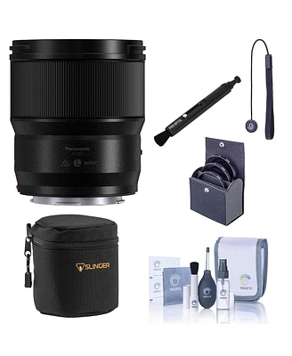 Panasonic Lumix S 35mm f/1.8 Lens for L Mount with Slinger Soft Lens Case Small, 67mm Digital Essentials Filter Kit, Lens Pen Lens Cleaner, Complete O
