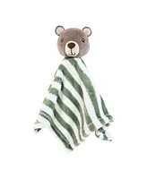 Hudson Baby Animal Face Security Blanket 3-Pack, Forest Animals, One Size
