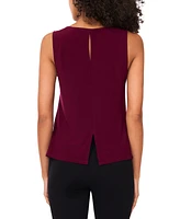 Msk Petite Round-Neck Sleeveless Top