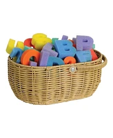 Kaplan Early Learning Wicker Storage Basket - Set of 2