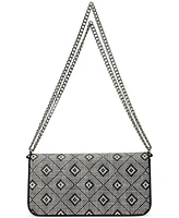 Geo-Motif Woven Straw Medium Sawyer Bag
