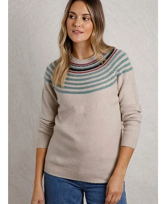 Weird Fish Women's Sinatra Patterned Knit Jumper