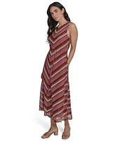 Jessica Howard Petite Sleeveless Lace Midi Dress
