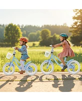14 Inch Kids Bike with Adjustable Handlebar and Seat for 3-5 Year Old
